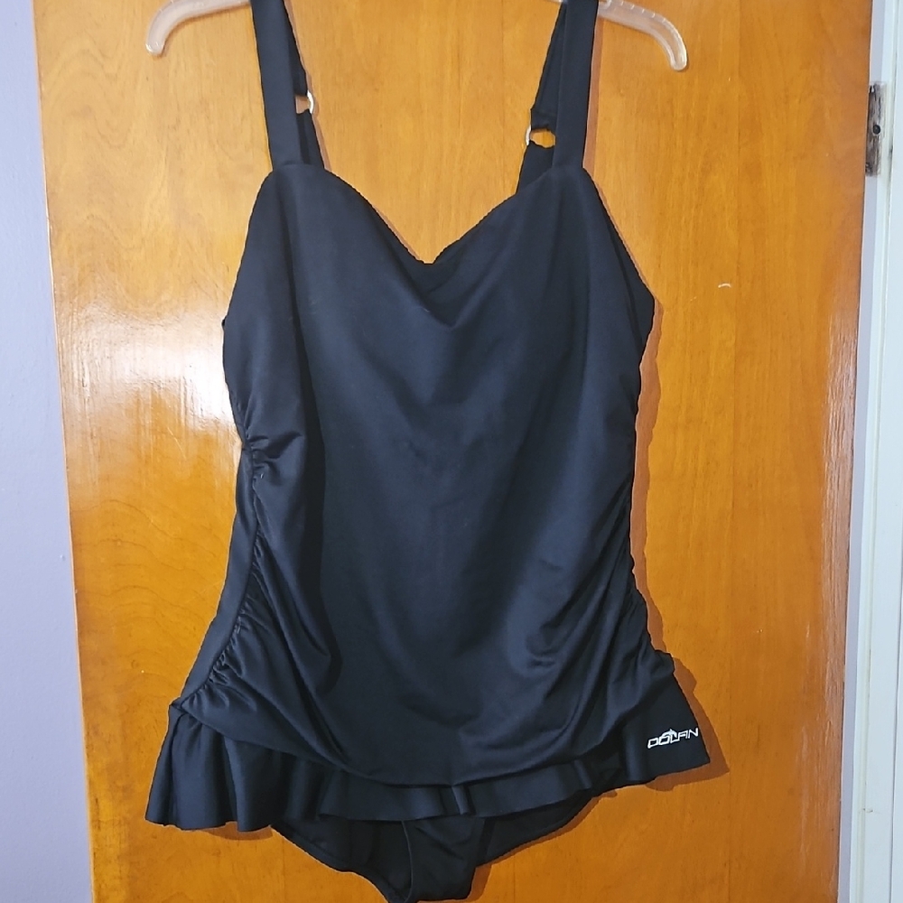 Dolfin Black Swimwear with Logo Embroidery